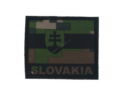 Nášivka vlajka SK bojová 7x6 lesní