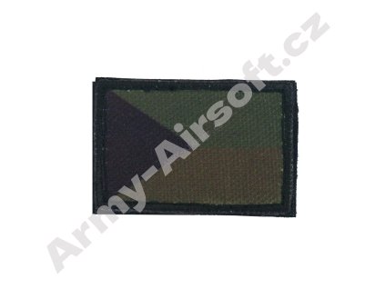 Nášivka Česká vlaječka malá zelená  Army shop