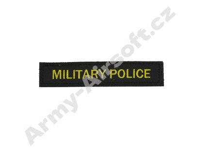 Nášivka Jmenovka black MILITARY POLICE  Army shop