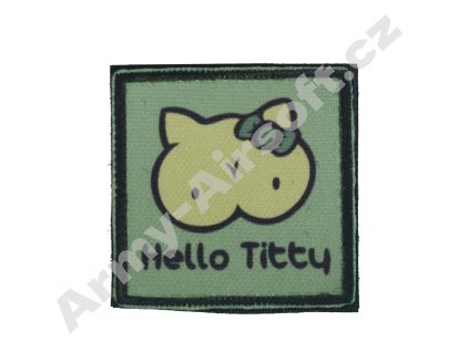 Nášivka Hello Titty Olive  Army shop