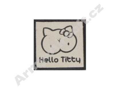 Nášivka Hello Titty písková  Army shop
