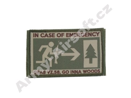 Nášivka IN CASE OF EMERGENCY Multicam  Army shop