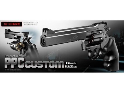 Airsoft revolver AIR PYTHON PPC 6inch (černý) - Tokyo Marui  Airsoft