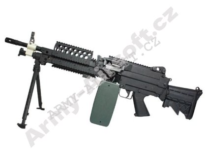 Kulomet MK46 s výsuvnou pažbou - celokov  Airsoft