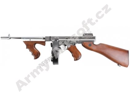 Thompson M1928 KA CYBG Silver  Airsoft