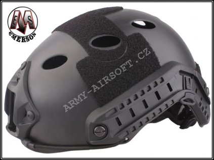 Replika balistické helmy s montážemi - Black EMERSON  Army shop
