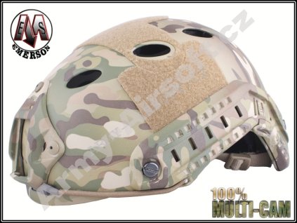Replika balistické helmy s montážemi - Multicam EMERSON  Army shop