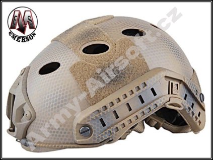 Replika balistické helmy s montážemi - Snake EMERSON  Army shop