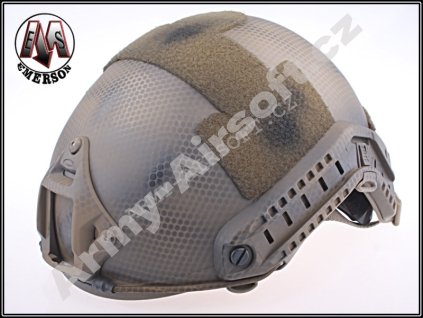 Replika balistické helmy MH s montážemi - Snake EMERSON  Army shop
