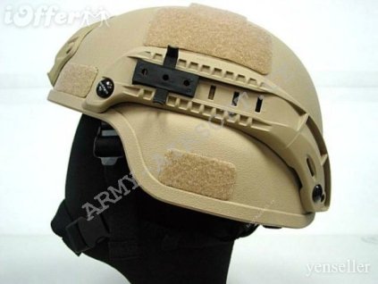 Helma MICH 2000 s NVG mount a side rail TAN - Emerson  Army shop