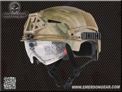 Replika helmy s montážemi EXF - A-TACS FG - EMERSON  Army shop