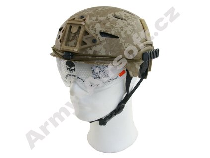 Replika helmy s montážemi EXF Digital Desert - EMERSON  Army shop