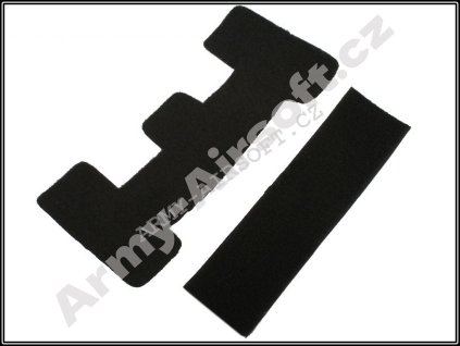 Sestava suchých zipů na helmu mod.1 - black ACM  Army shop