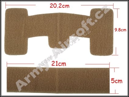 Sestava suchých zipů na helmu mod.1 - TAN ACM  Army shop