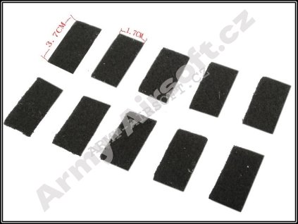 Sestava suchých zipů na helmu mod.3 - Black ACM  Army shop