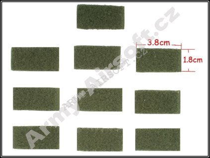 Sestava suchých zipů na helmu mod.3 Olive ACM  Army shop