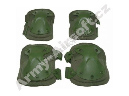 Taktické nákoleníky + náloketníky set zelené - ACM  Army shop