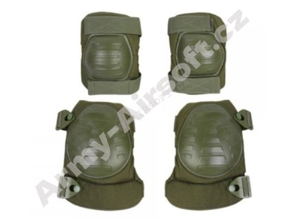 Vojenské loketní a kolenní chrániče zelené - Emerson  Army shop