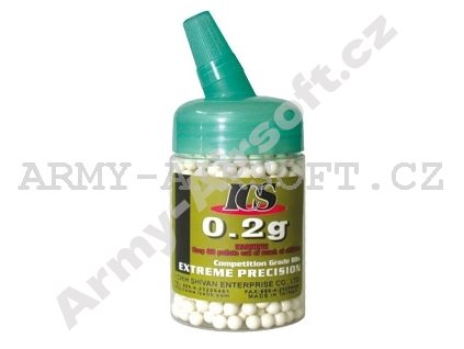 Airsoftové kuličky 0,20g 1000ks láhev - ICS  Airsoft