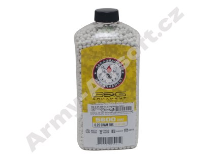 Airsoftové kuličky 0,25g 5600ks láhev - GG  Airsoft