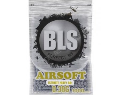 Airsoftové kuličky 0,38g 1000ks šedé - BLS  Airsoft