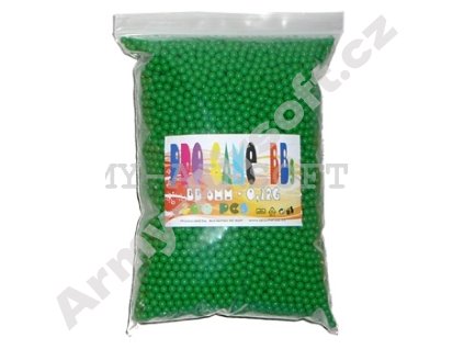 Airsoftové kuličky 0,12g 8300ks ZELENÉ - PRO GAME  Airsoft