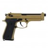Airsoftová pistole M92S TAN celokov, blowback - WE  Airsoft
