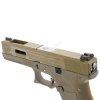 W-Force G17 - TAN - kovový závěr, stříbrná hlaveň, blowback  Airsoft
