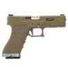 W-Force G17 - TAN - kovový závěr, stříbrná hlaveň, blowback  Airsoft