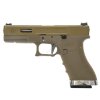 W-Force G17 - TAN - kovový závěr, stříbrná hlaveň, blowback  Airsoft