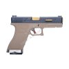 W-Force G18 - Black/TAN - kovový závěr, zlatá hlaveň, blowback  Airsoft