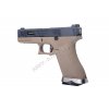 W-Force G17 - Black/TAN - kovový závěr, stříbrná hlaveň, blowback  Airsoft