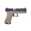 W-Force G17 - Black/TAN - kovový závěr, stříbrná hlaveň, blowback  Airsoft