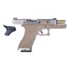W-Force G17 - Silver/TAN - kovový závěr, zlatá hlaveň, blowback  Airsoft