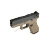 Glock 23 Gen4 - TAN, kovový závěr, blowback - WE  Airsoft