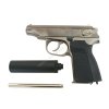 Airsoft pistole Makarov 654K Silver - celokov, blowback - WE  Airsoft