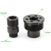 Koncovka hlavně s adapterem na tlumič Well MB01, 04, 05, 06, 13  Airsoft