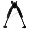Teleskopická dvojnožka s montáží pro svítilnu Black - ACM  Airsoft