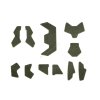 samolepky se suchým zipsem na SHC přilbu sada 11ks  Airsoft
