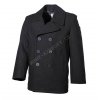 Kabát US Pea Coat ČERNÝ - MFH  Maskáče