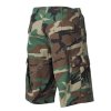 Kraťasy US BDU rip-stop seprané WOODLAND - MFH  Maskáče