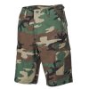 Kraťasy US BDU rip-stop seprané WOODLAND - MFH  Maskáče
