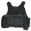 Taktická vesta MOLLE černá Warrior  Airsoft