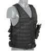 Taktická vesta lehká MOLLE Černá - ACM  Airsoft