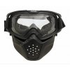 Maska Anti-Fog Black/ Clear - FMA  airsoft