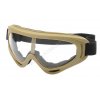 Taktické brýle NV123 v.2 Tan/ Clear - ACM  airsoft