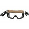 Brýle na přilbu FAST Dark Earth/ Clear - FMA  airsoft