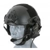 Ochranná sluchátka s mikrofonem na přilbu M32H Černá - Earmor  Army shop