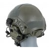Ochranná sluchátka s mikrofonem na přilbu M32H Zelená - Earmor  Army shop