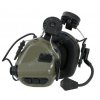 Ochranná sluchátka s mikrofonem na přilbu M32H Zelená - Earmor  Army shop